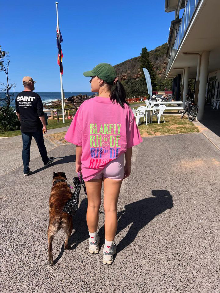 Blakely Rhode Multi Logo Tee Pink