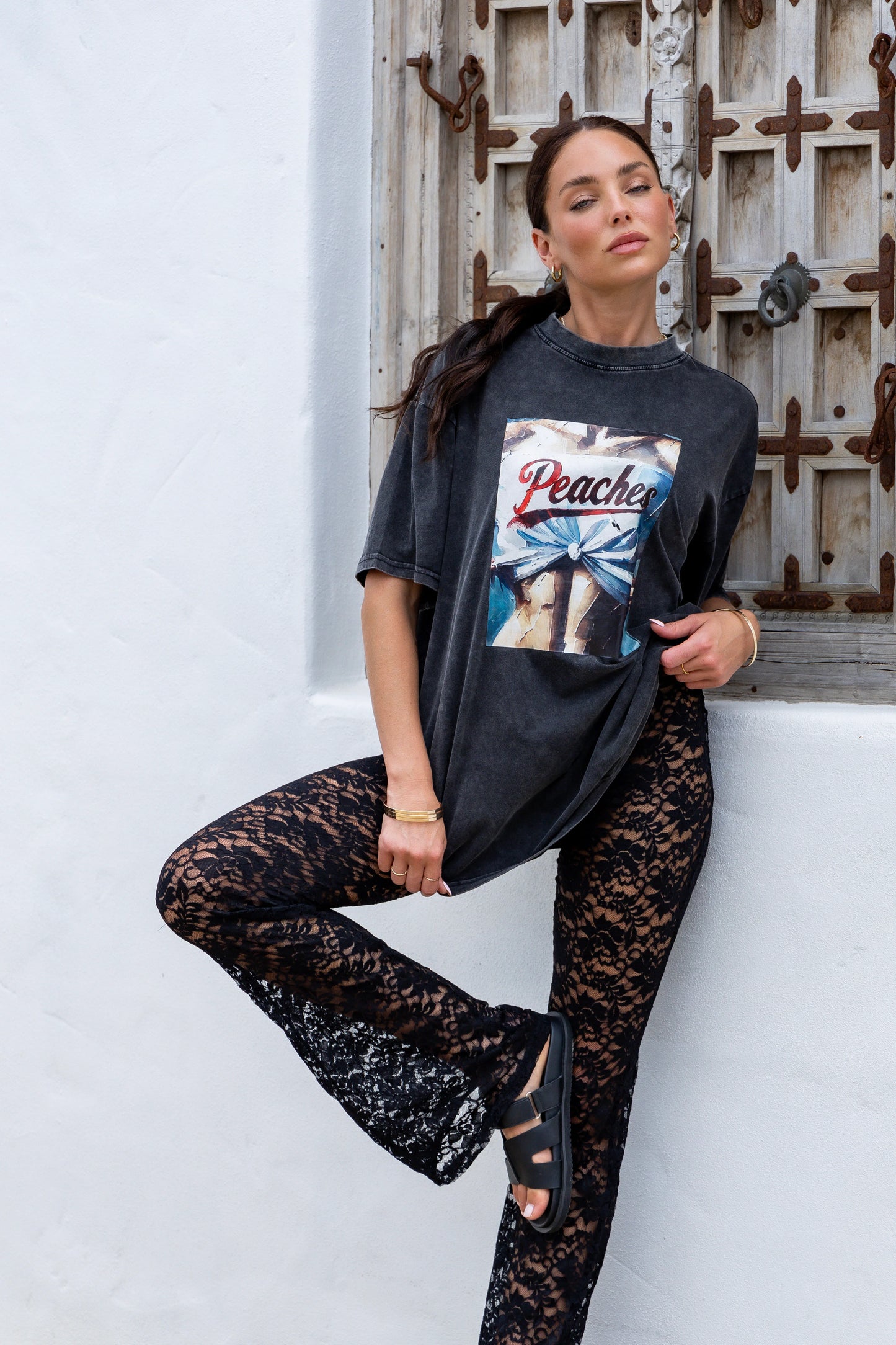 DOLCE LACE PANT BLACK
