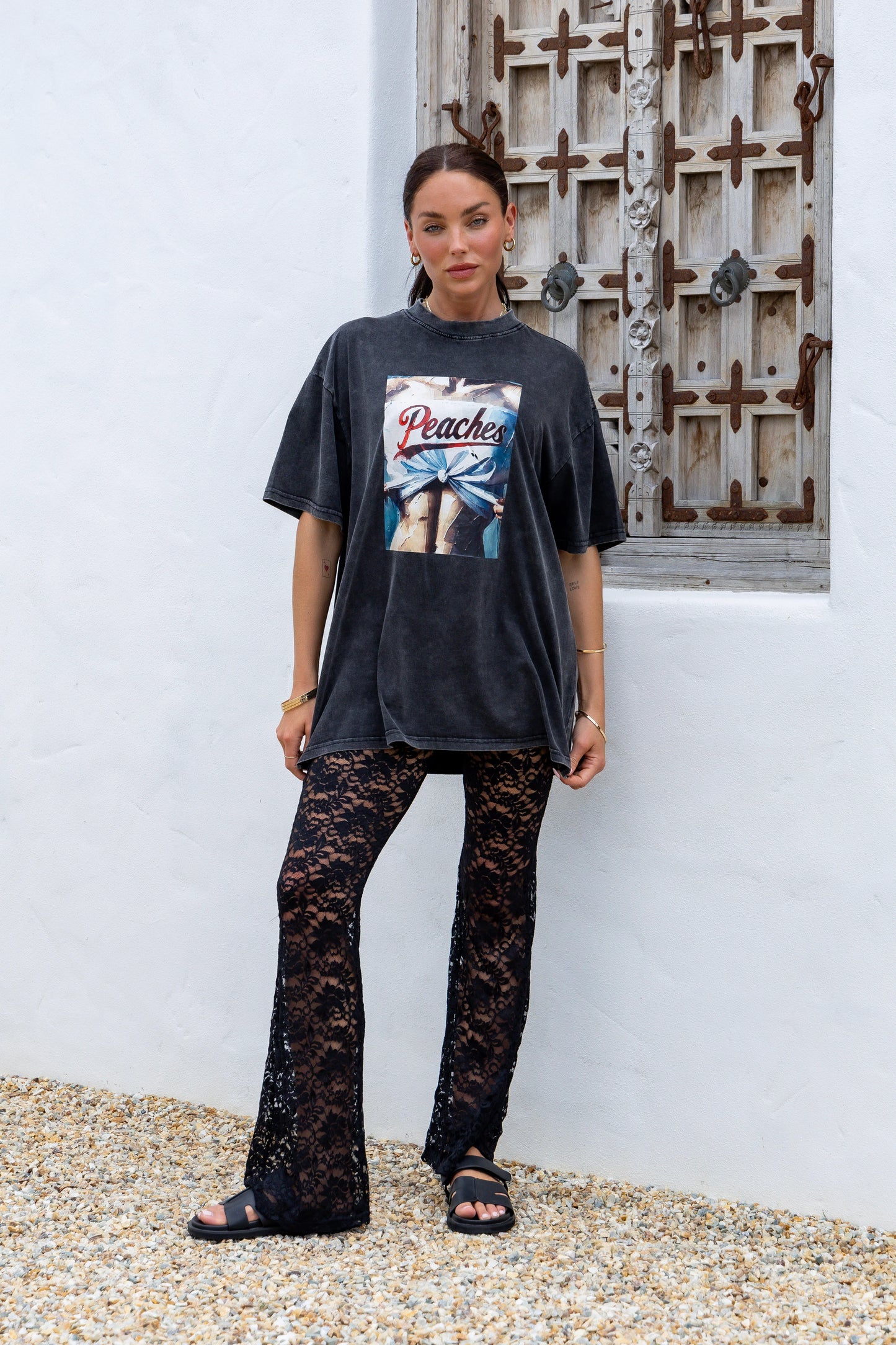 DOLCE LACE PANT BLACK