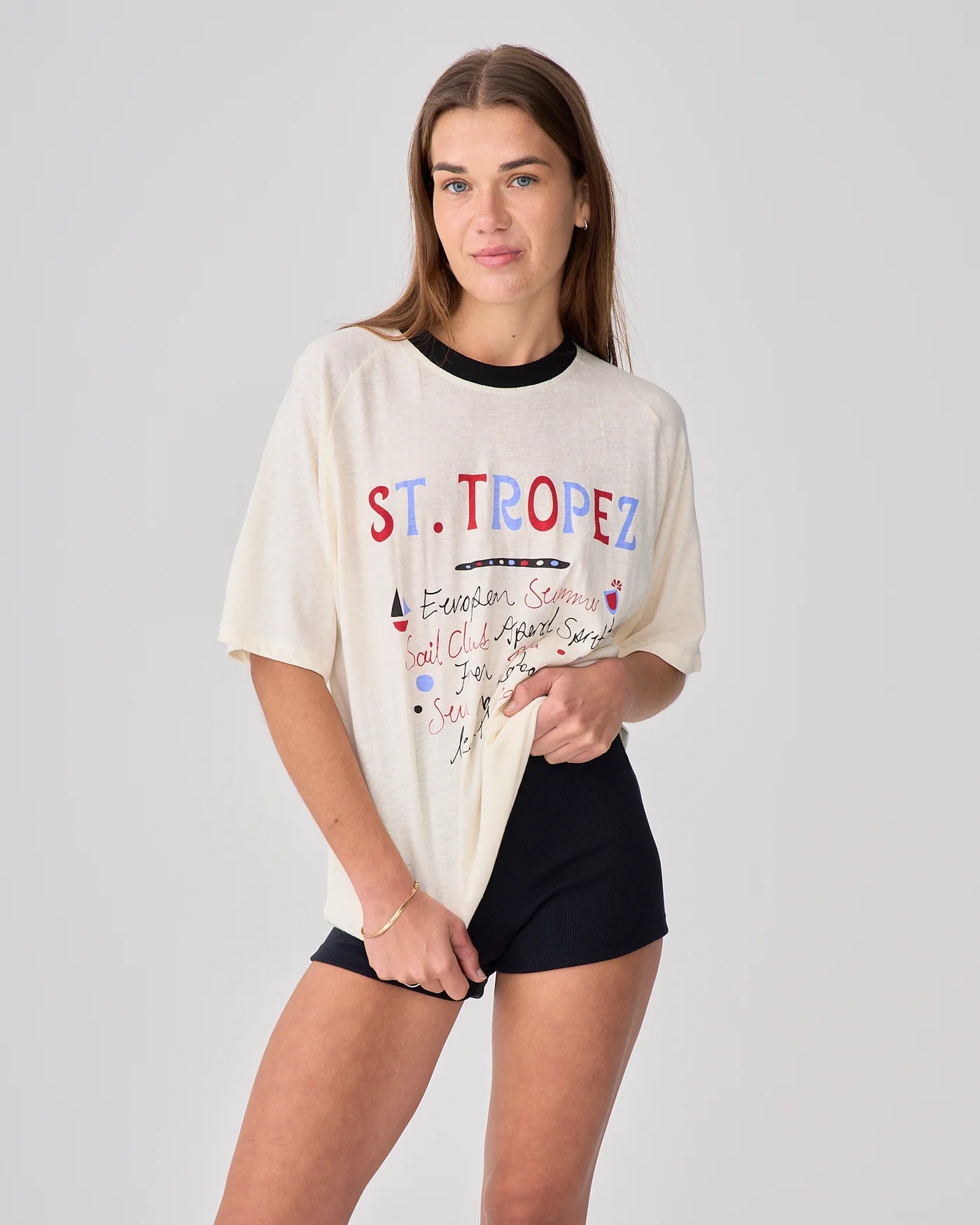 NEAR THE SEA-ST TROPEZ HEMP TEE
