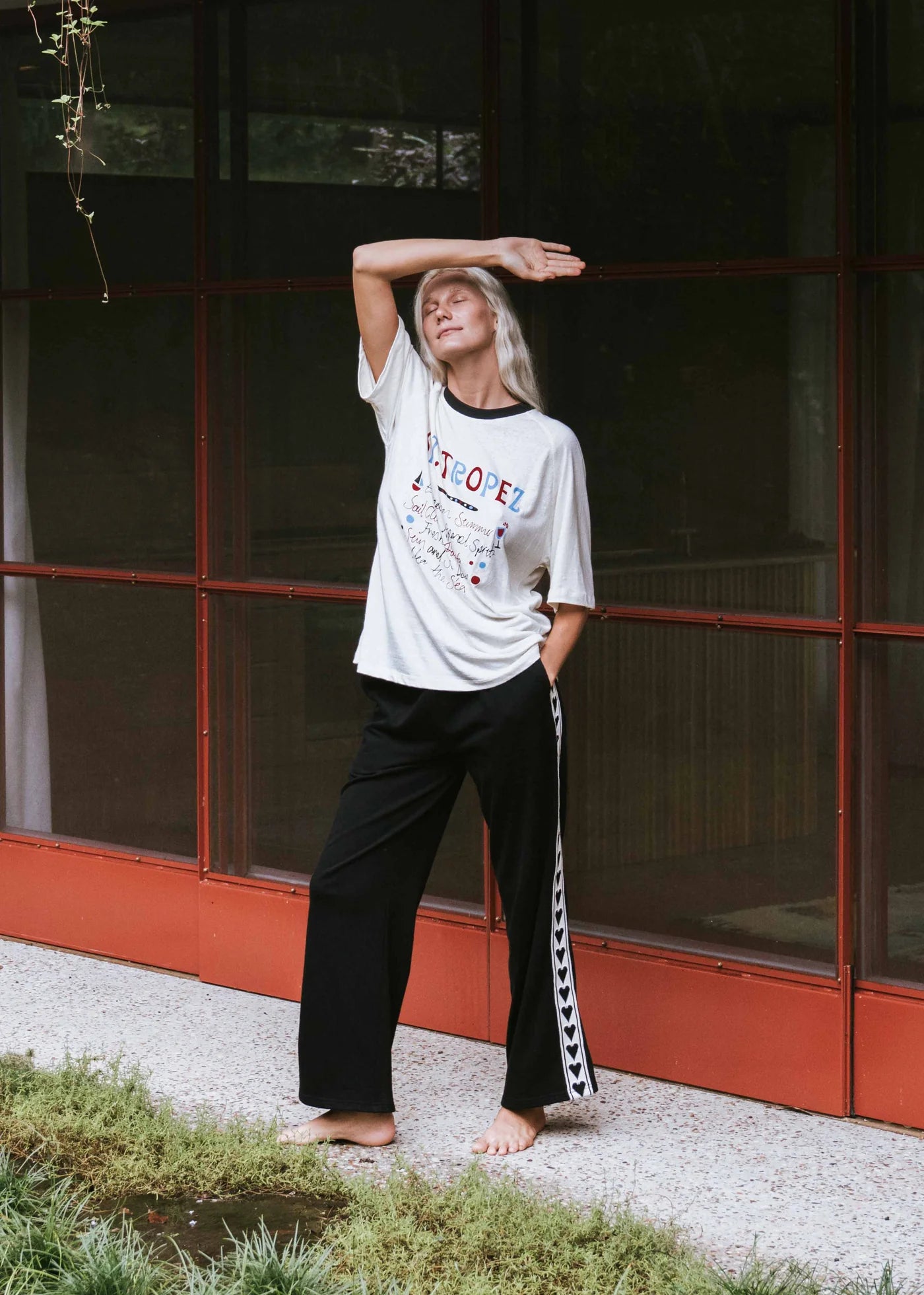 NEAR THE SEA-ST TROPEZ HEMP TEE