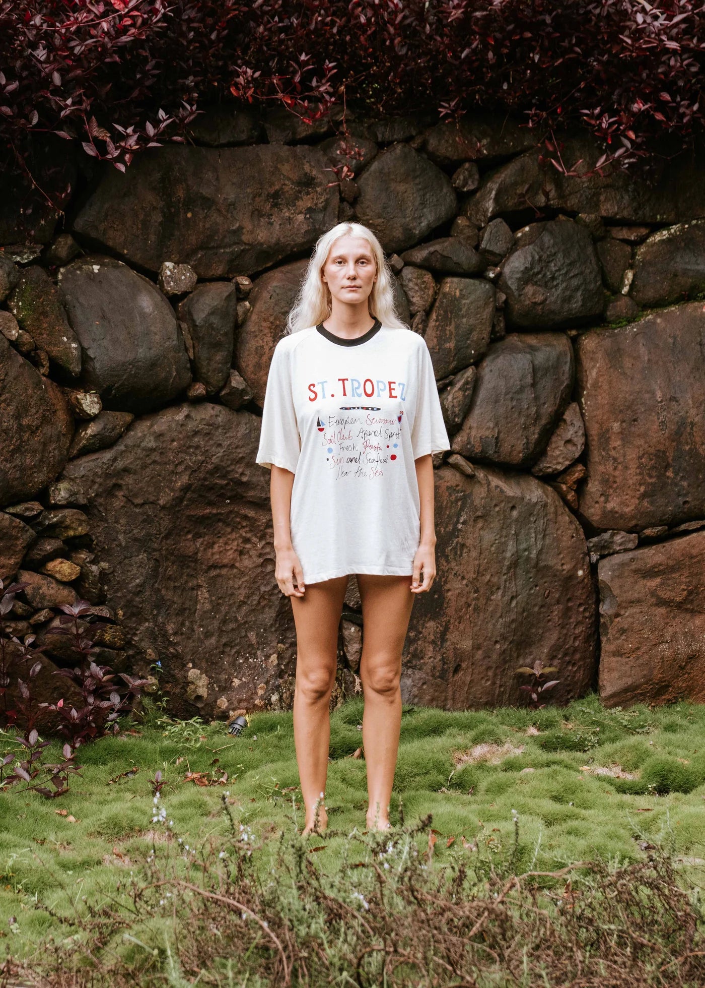 NEAR THE SEA-ST TROPEZ HEMP TEE