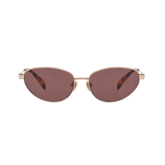 180 EYEWEAR ZEPHYR' FT. GOLD W. BROWN LENS
