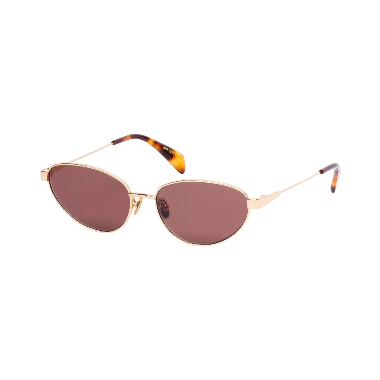 180 EYEWEAR ZEPHYR' FT. GOLD W. BROWN LENS