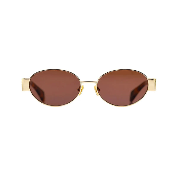 180 EYEWEAR 'ISLA' FT. GOLD W. BROWN LENS