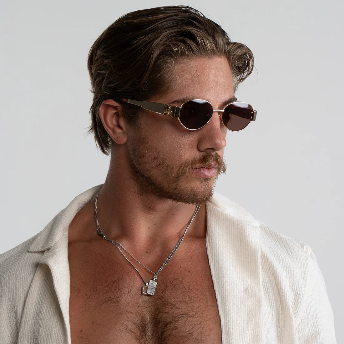 180 EYEWEAR 'ISLA' FT. GOLD W. BROWN LENS