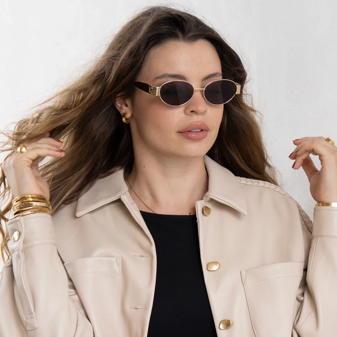 180 EYEWEAR 'ISLA' FT. GOLD W. BLACK LENS