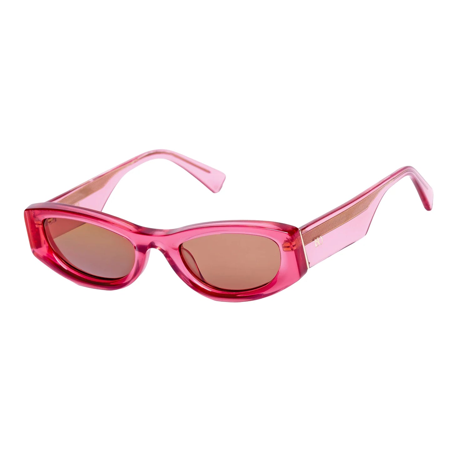 180 EYEWEAR RZA' FT. TRANSPARENT PINK W. BROWN LENS