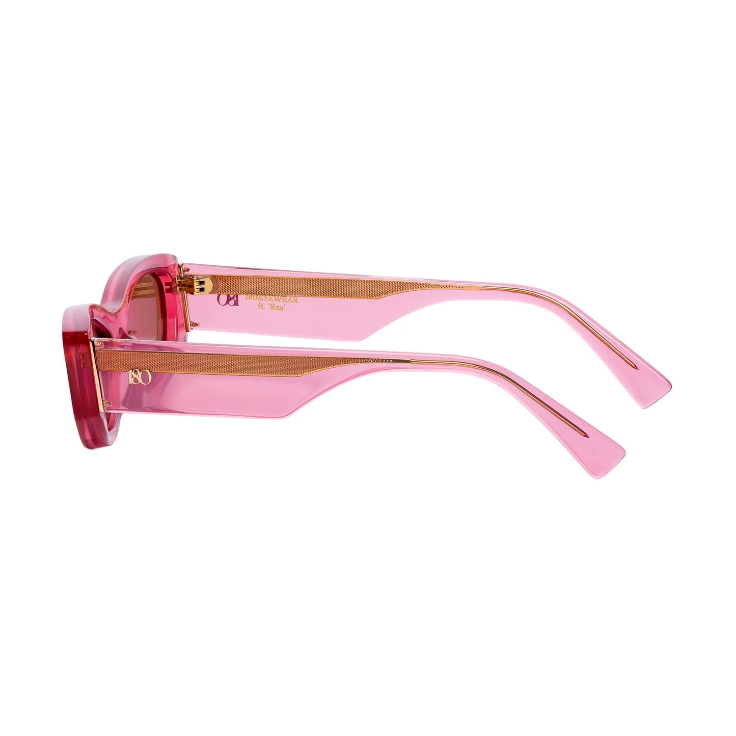 180 EYEWEAR RZA' FT. TRANSPARENT PINK W. BROWN LENS