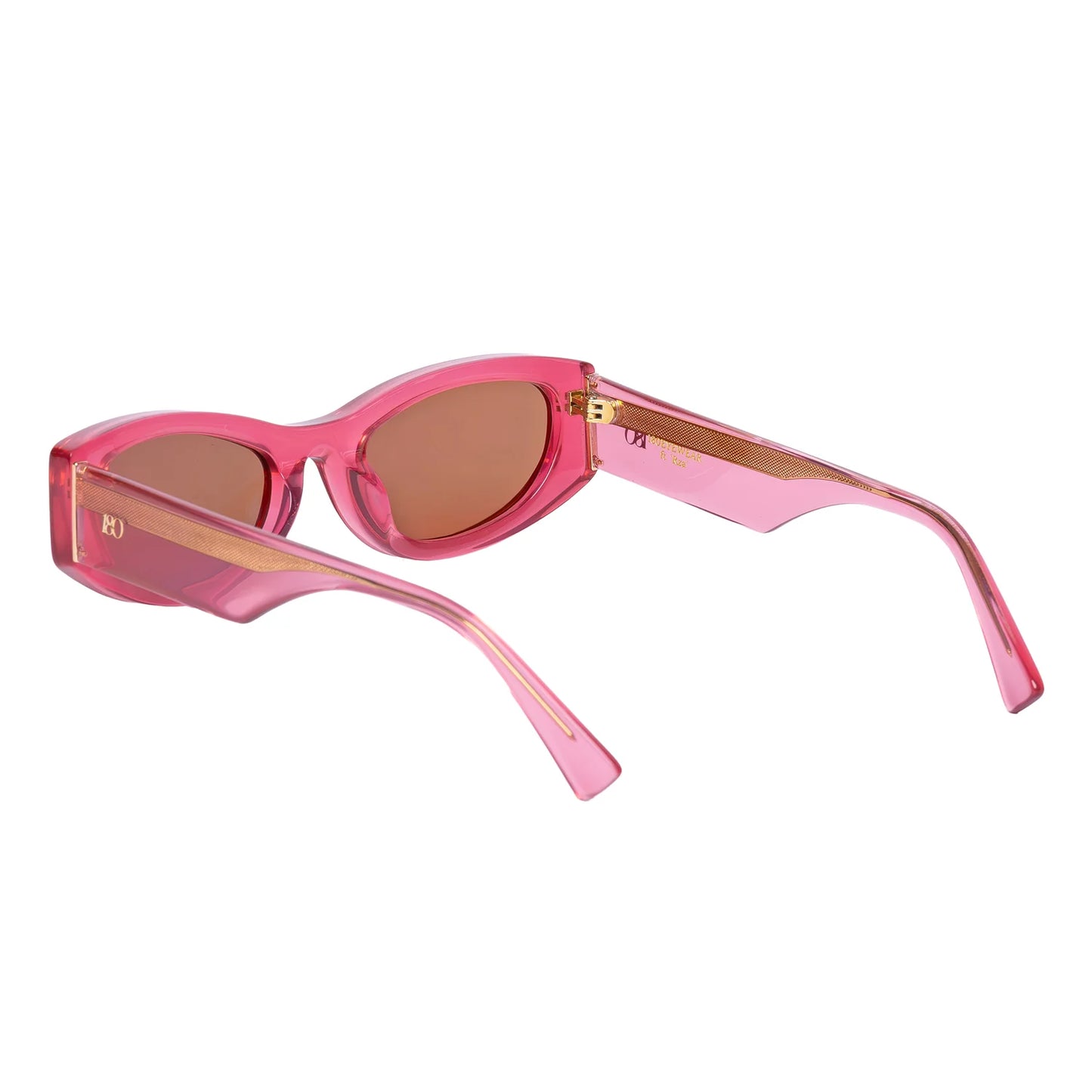 180 EYEWEAR RZA' FT. TRANSPARENT PINK W. BROWN LENS
