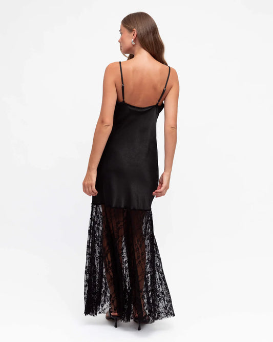 Coco-Satin Lace maxi