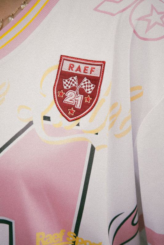 Lara Short Sleeve Tee - White/Graphic Print