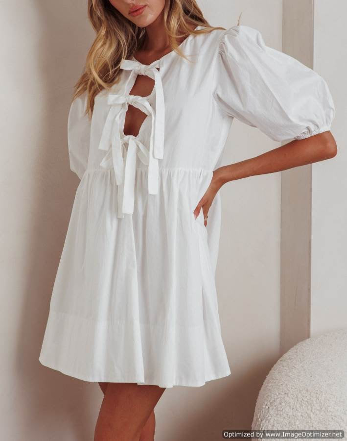 Tammy Dress-White