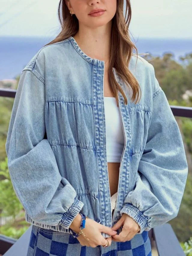 LEXI Chambray Blue Denim jacket
