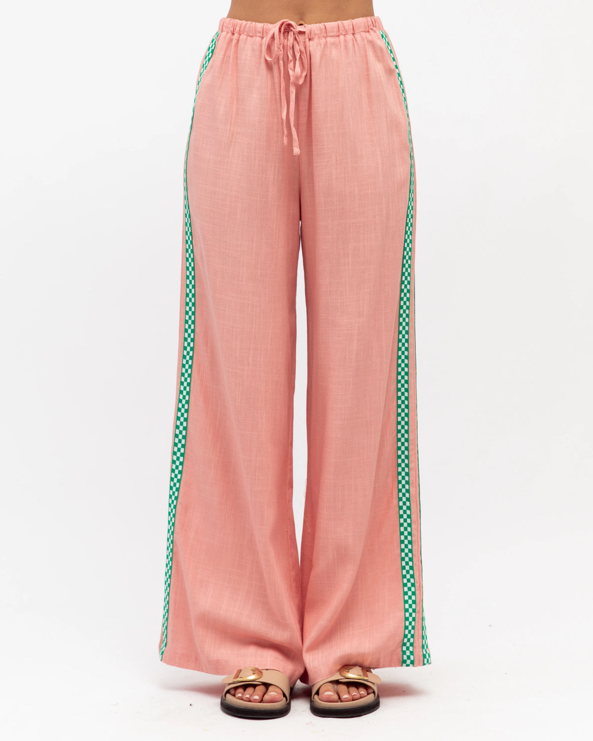 EVERYDAY PANTS- Peach/Lime