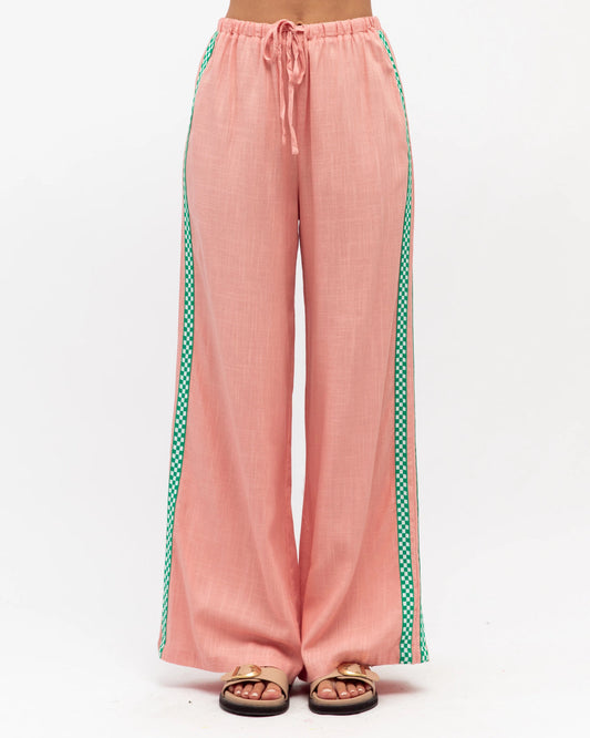 EVERYDAY PANTS- Peach/Lime