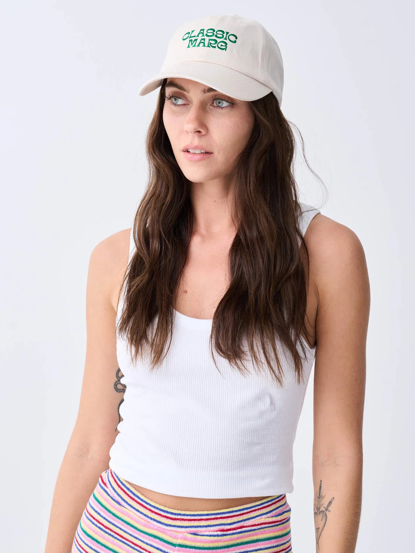 NEAR THE SEA- CLASSIC MARG CAP - CREAM