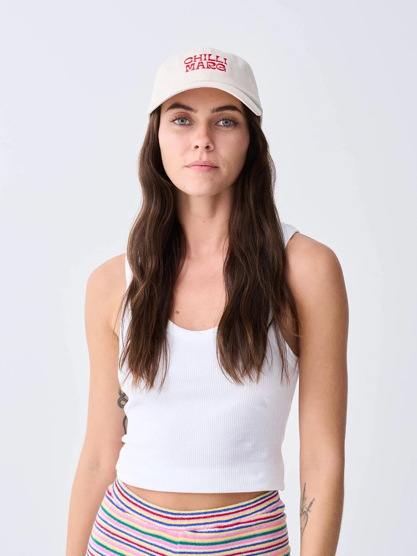 NEAR THE SEA- CHILLI MARG CAP - CREAM