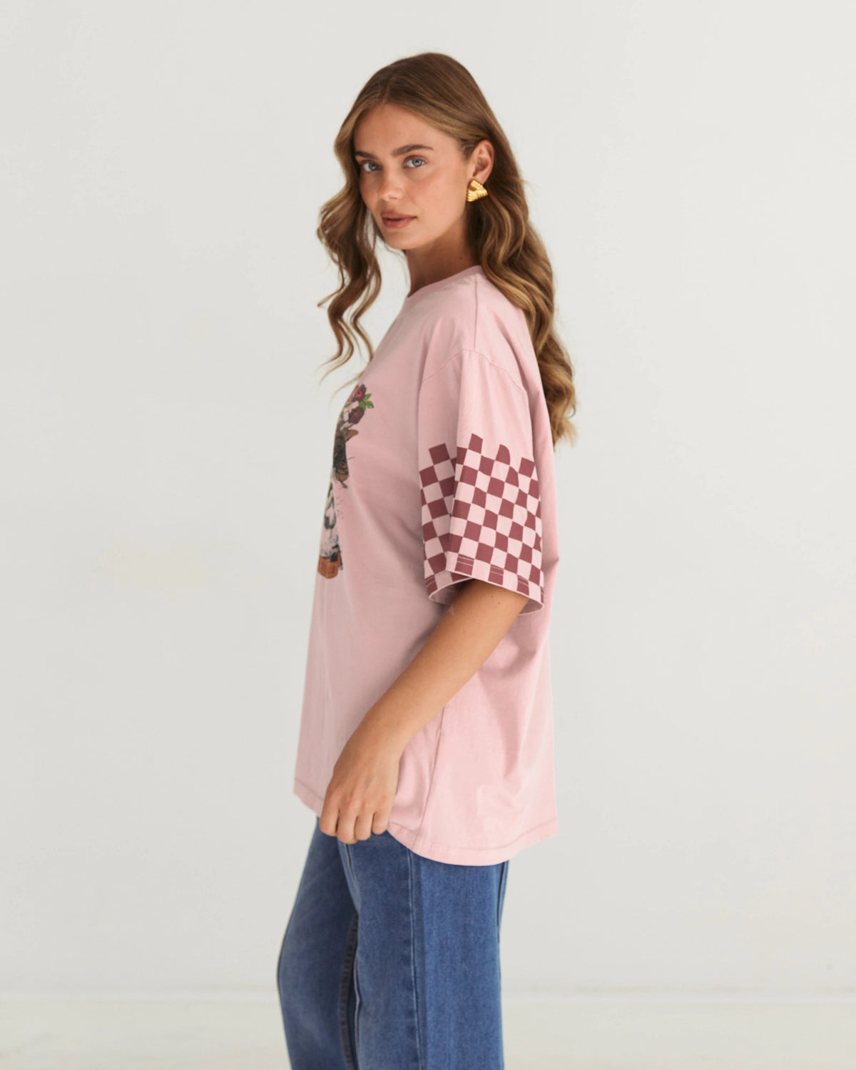 SADDLE UP BEAUTY TEE -Pink Wash
